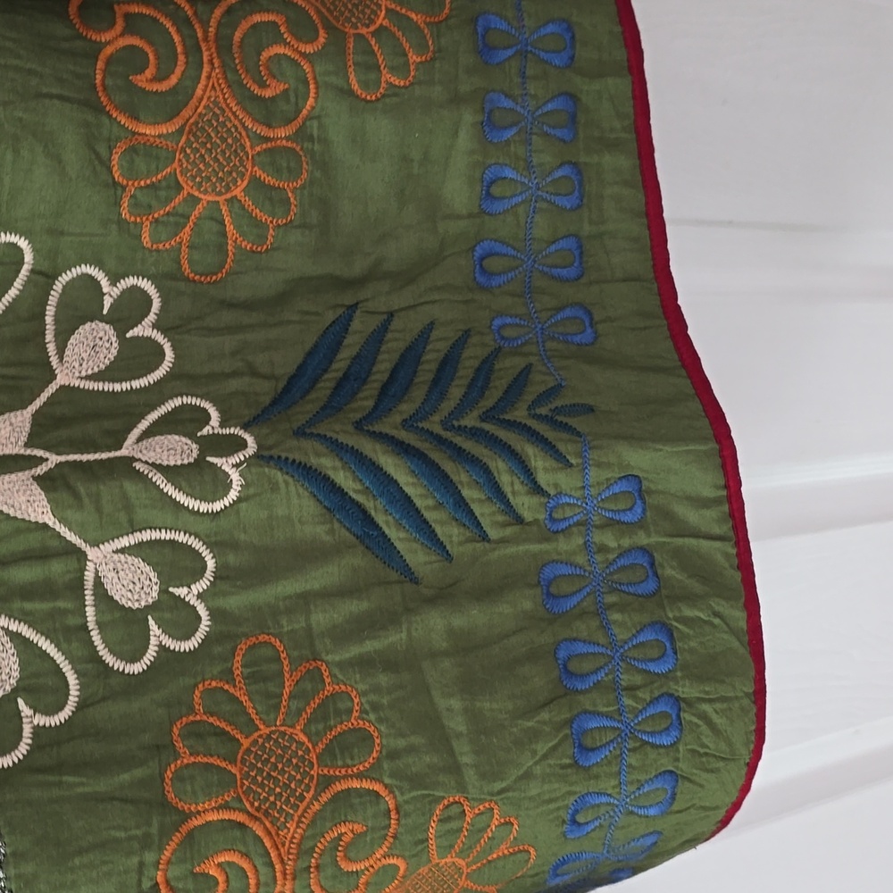 Zara Multicolor Embroidered Patchwork Jacket - image 11